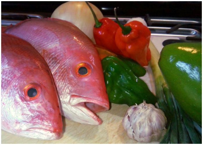 Deliciosa receta de Filet de Pargo en salsa cubana.