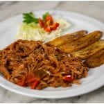 Deliciosa Ropa Vieja Cubana.