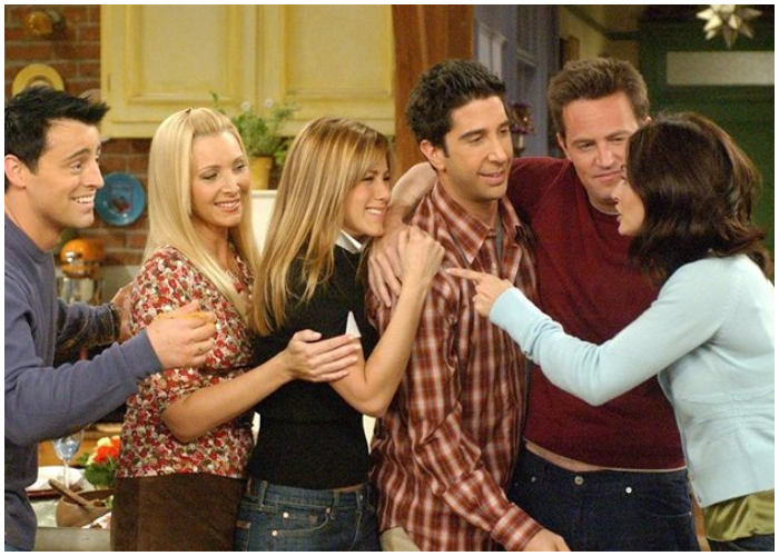 Escena del capítulo final de Friends. 