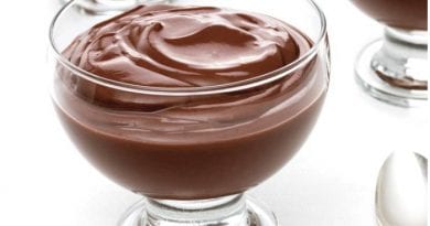 Receta de Natilla de Chocolate.