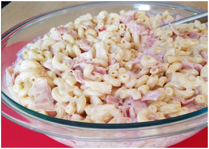 Ensalada cubana de coditos con jamón: perfecta para fiestas Ensalada cubana de coditos con jamón: perfecta para fiestas