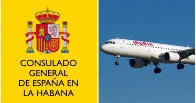 consulado España Cuba vuelo