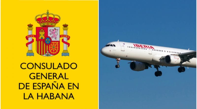 consulado España Cuba vuelo