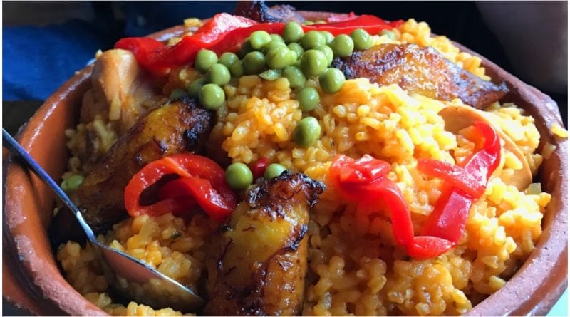 Comida cubana platos tipicos - arroz pollo