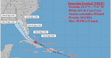 Depresion tropical Fred Cuba - INSMET