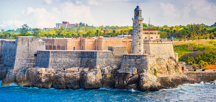 Vista del Castillo de los tres reyes del morro