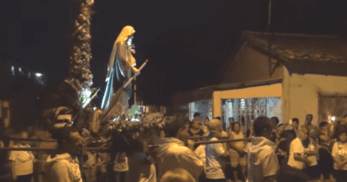 Reanudan procesión de Virgen de la Candelaria en Ceiba Mocha