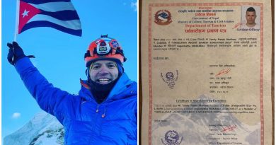 cubano Yandy Nuñez Everest