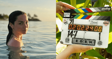 Ana de Armas y Sydney Sweeney en la nueva película "Eden" durante una escena de supervivencia en las Islas Galápagos.