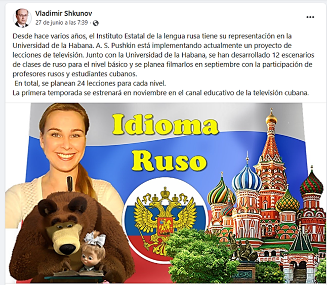 clases de ruso Rusia para cubanos - facebook