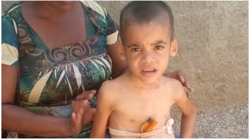 niño huerfano Granma campaña