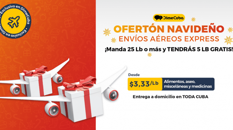 Envíos aéreos cuba