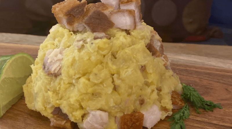 Receta de Fufú de plátano con cerdo