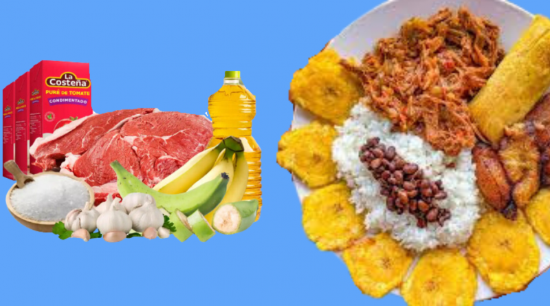 Combo para preparar una Ropa Vieja con tostones en Cuba