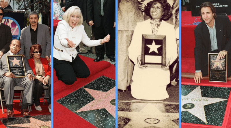 5 estrellas cubanas han sido honradas en el Paseo de la Fama de Hollywood