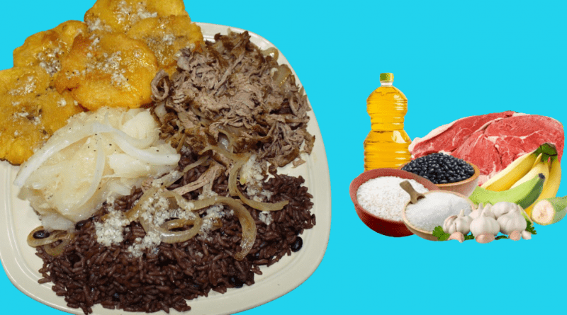 Combo para preparar una Deliciosa Vaca frita con congrí en Cuba