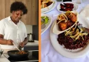 Platos tradicionales de la comida cubana, incluyendo Ropa Vieja, Picadillo, y Tostones.