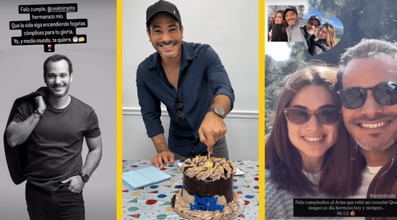 Actor cubano Carlos Enrique Almirante celebrando su cumpleaños número 42.