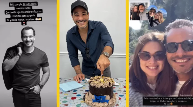Actor cubano Carlos Enrique Almirante celebrando su cumpleaños número 42.