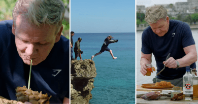 Gordon Ramsay explorando la cocina cubana durante la grabación de su serie "Uncharted".