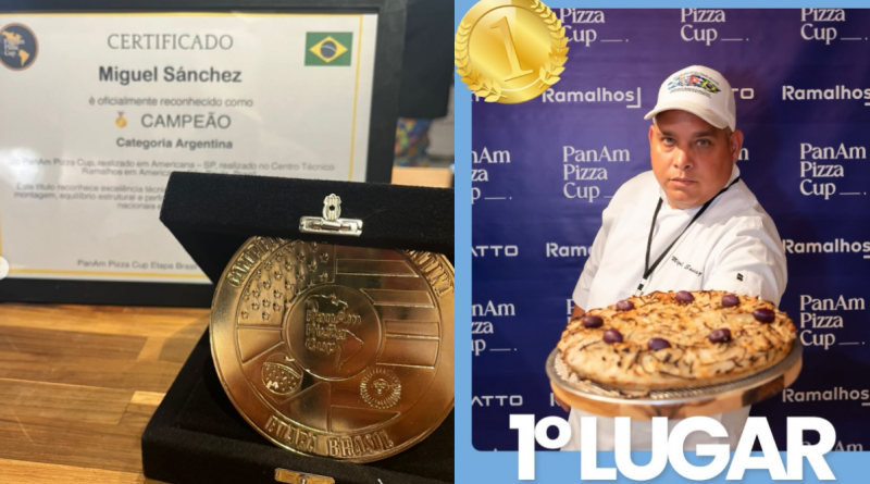 Pizzero cubano gana festival en Brasil con una fugazzeta de oro