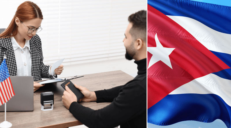 Cubanos llegando a Estados Unidos bajo el parole humanitario.