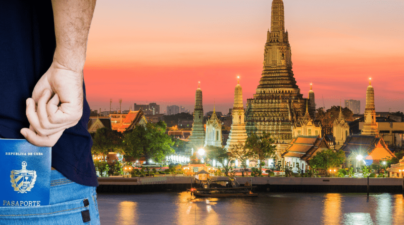 Cubanos disfrutando de Tailandia