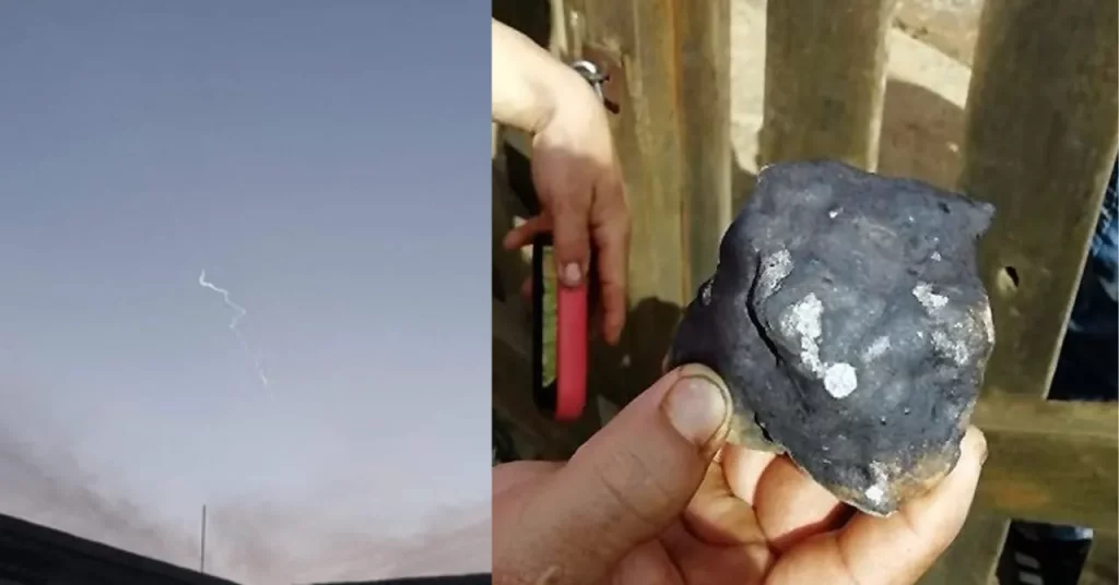 Estela en el cielo de Matanzas, posible meteorito.