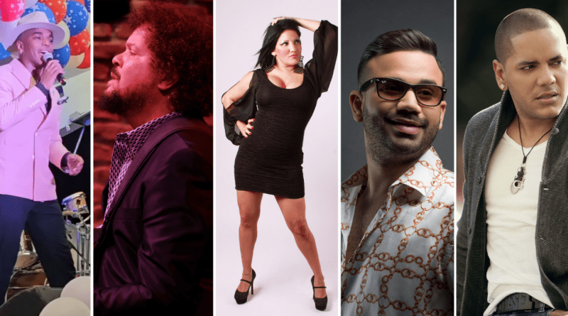 Cantantes cubanos de los 90: David Torrens, Alain Daniel, JG, Tania Pantoja y Pedrito Calvo Jr.