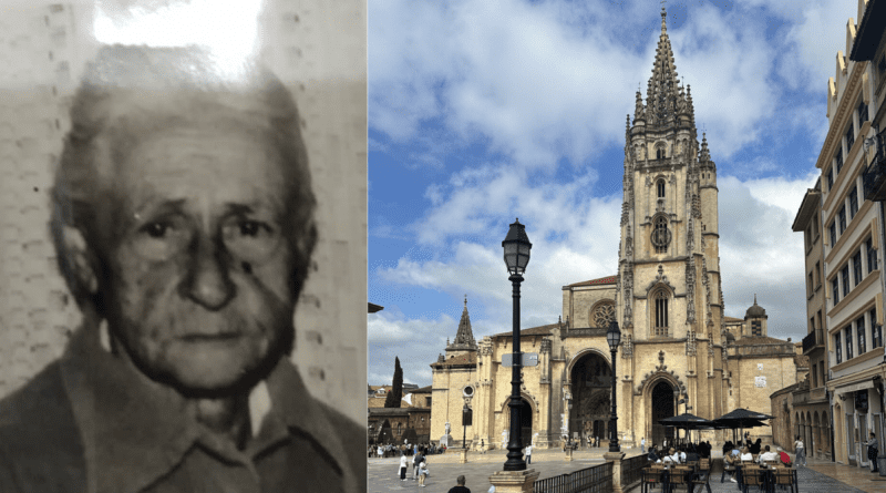 Cubana visitando Pola de Allande para descubrir su historia familiar.