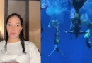 Vida de una cubana en China trabajando como sirena en un acuario.