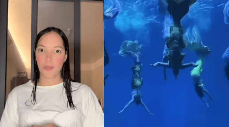 Vida de una cubana en China trabajando como sirena en un acuario.