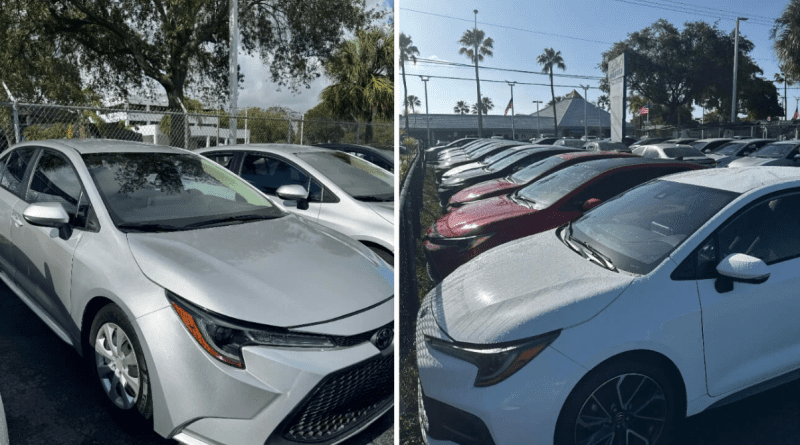 Toyota Corolla listo para importar a Cuba desde EE. UU.