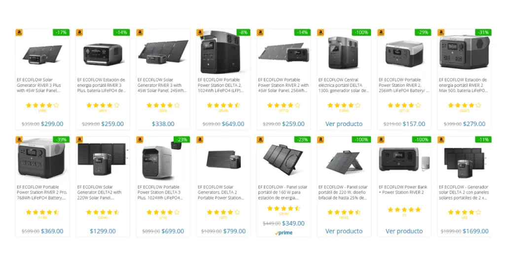 Plantas eléctricas en TikTok: generadores EcoFlow disponibles en Amazon con envío a Cuba