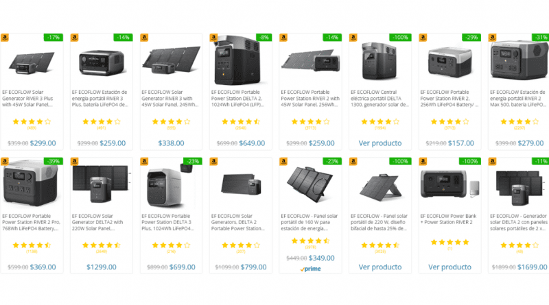 Plantas eléctricas en TikTok: generadores EcoFlow disponibles en Amazon con envío a Cuba