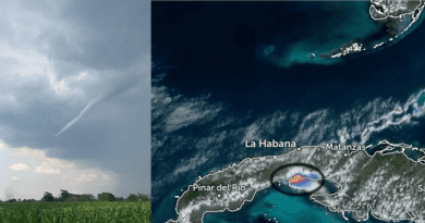 Tornado en Pinar del Río captado en Chamizo