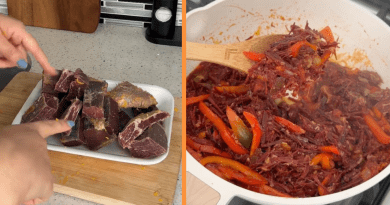Cubana hace tasajo en Miami y muestra paso a paso cómo lograr el sabor perfecto