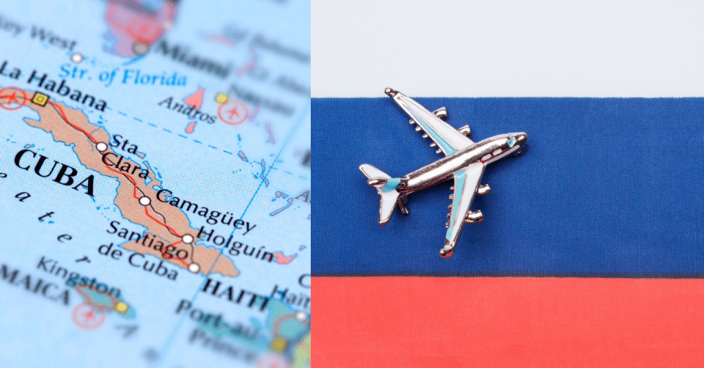 Los viajeros cubanos a Rusia usando la app ruID en el aeropuerto