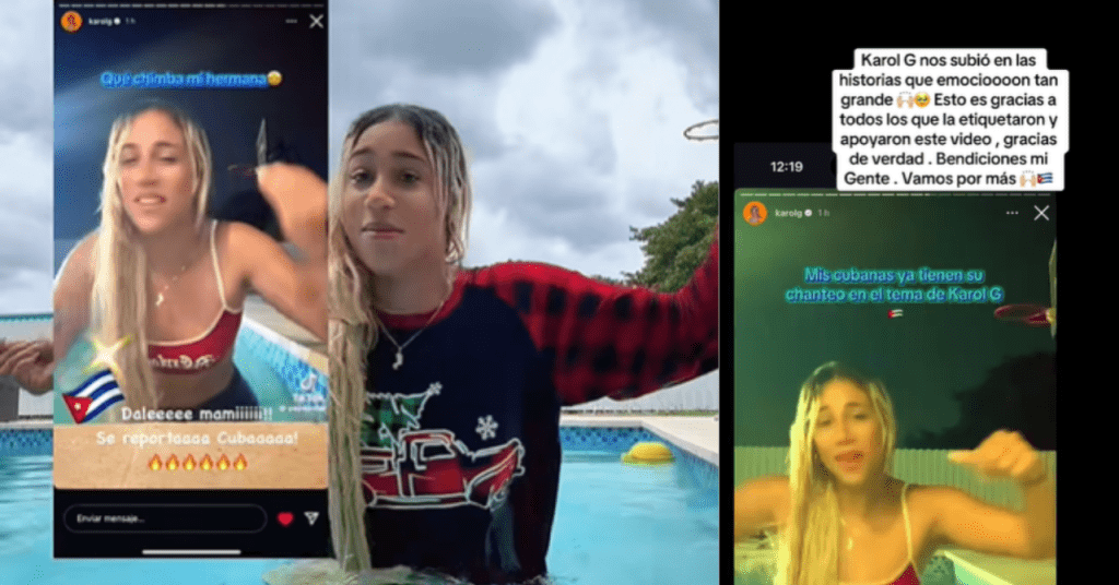 Karol G reconoce a Yayma Barrueto al compartir el remix cubano de “Latina Foreva”.