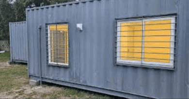 Casas de contenedores en Cuba adaptadas como viviendas en Las Tunas.