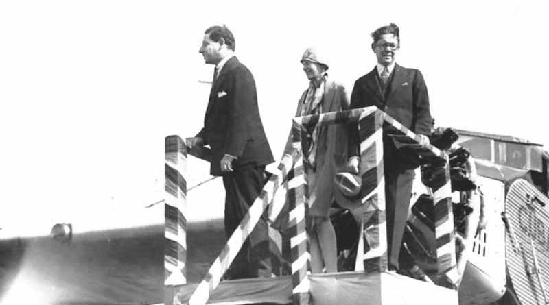 Amelia Earhart en La Habana, durante su histórica visita de 1929