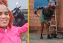 Mujer cubana construyendo su casa en Brasil con esfuerzo y esperanza.