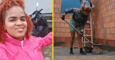 Mujer cubana construyendo su casa en Brasil con esfuerzo y esperanza.