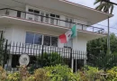 Fachada de la Embajada de México en La Habana