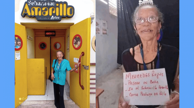 Abuela cubana cumple su sueño en el Submarino Amarillo