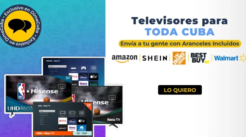 Televisores más vendidos para Cuba con envío incluido