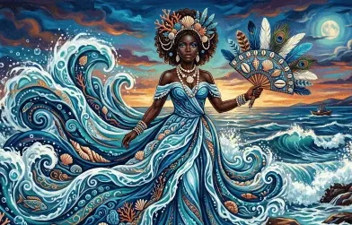Yemayá, orisha del mar en la santería cubana