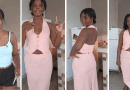 Cubana muestra cómo hace su ropa en TikTok y luce su conjunto rosa en La Habana