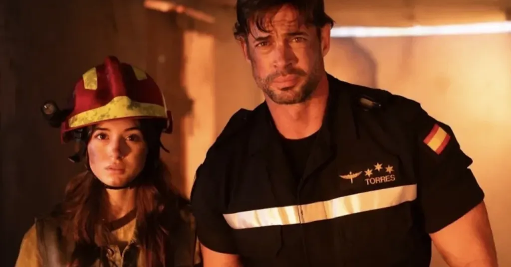 Foto del rodaje de Bajo un fuego, pelicula de la hija de william levy, con William Levy y Kailey Levy en Tenerife.