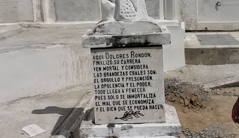 Dolres rondon tumba-captura de pantalla-milexy garces-youtube